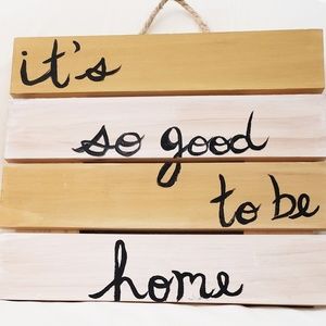 Small Wooden Hanging Door Sign